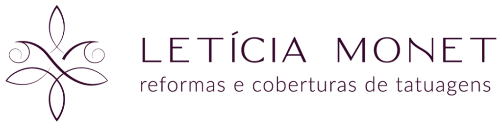 Logo Leticia Monet Horizontal Roxa